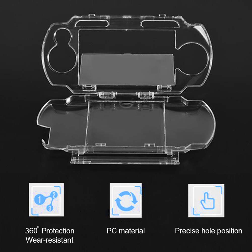 OSTENT Clear Hard Cover Case for Sony PSP 1000 - Durable Protector Shell for Travel