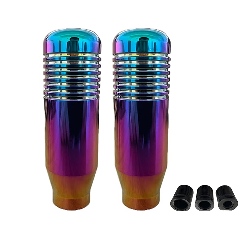 Artgol 2 Pcs (Neon Color) Gear Shifter Knobs and Adapter Replacement for Logitech G29 G920 G923 G27 Driving Force Stick - Aluminum Weighted Shift Knob - Gear Shifting Lever Handle