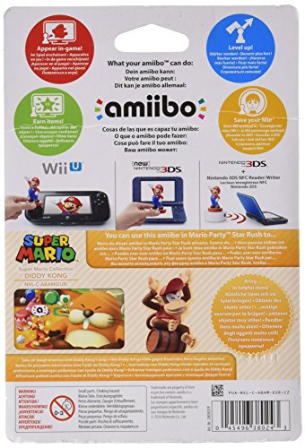 Nintendo Diddy Kong amiibo - Super Mario Collection Model 2003066 for Wii U/3DS