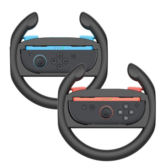 TJS Nintendo Switch 2 Model 2025 7.9 Controller Steering Wheel, Steering Wheel For Nintendo Switch Controller (Set of 2) (Blue a