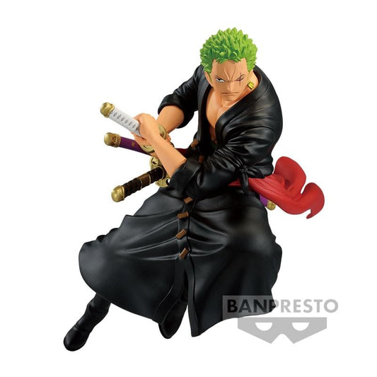 Banpresto One Piece Roronoa Zoro Figure - 6.7" Battle Record Collection, Model BAN19490