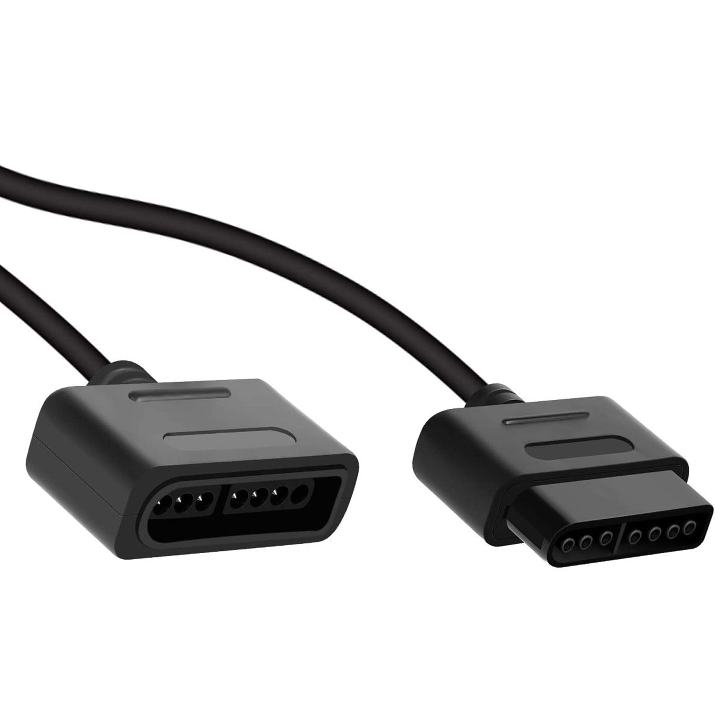2Pack 6 ft/1.8m SNES Controller Extension Cable for Retro-Bit SNES Super Nintendo Entertainment System Console
