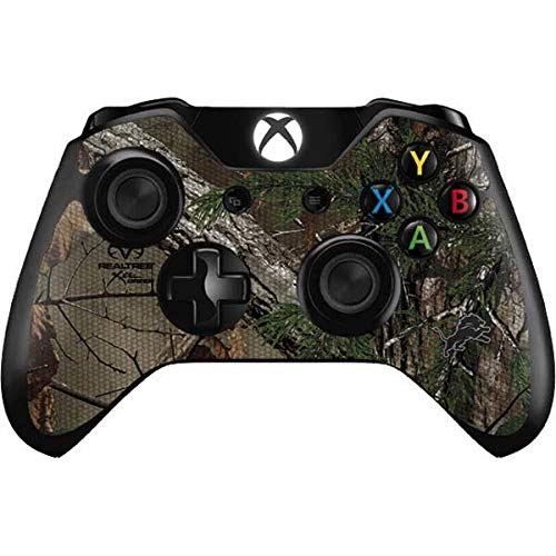 Skinit Decal Gaming Skin Compatible with Xbox One Controller - Officially Licensed NFL Detroit Lions Realtree Xtra Green Camo Design