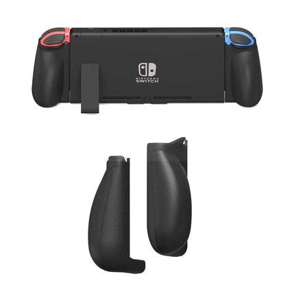 MystiForge Ergonomic Comfort Grip for Switch & OLED - Black, Model MF117, Compatible with Joy-Con Controllers, Enhanced Stability