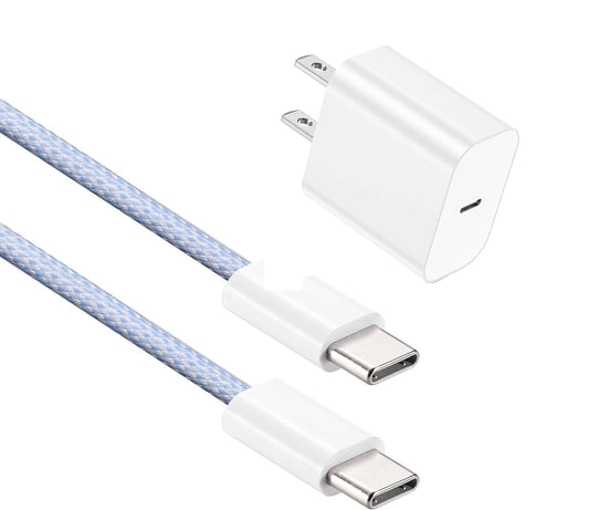 YBQZJSLY Replacement Charger for Oculus Quest 3, USB C AC Adapter, Compatible with Quest 2/1, White, Model GA-0502000