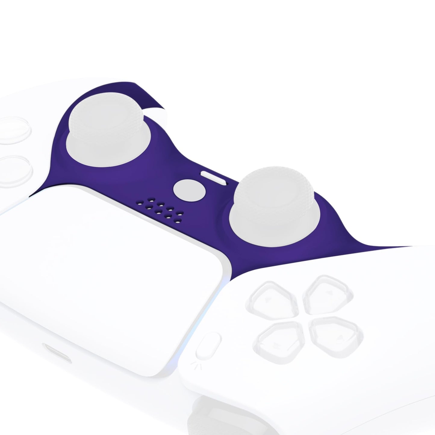 eXtremeRate Replacement Decorative Trim Shell Compatible with p s 5 Controller  Soft Touch DIY Clip Shell  Custom Plates Cover with Accent Rings - Purple