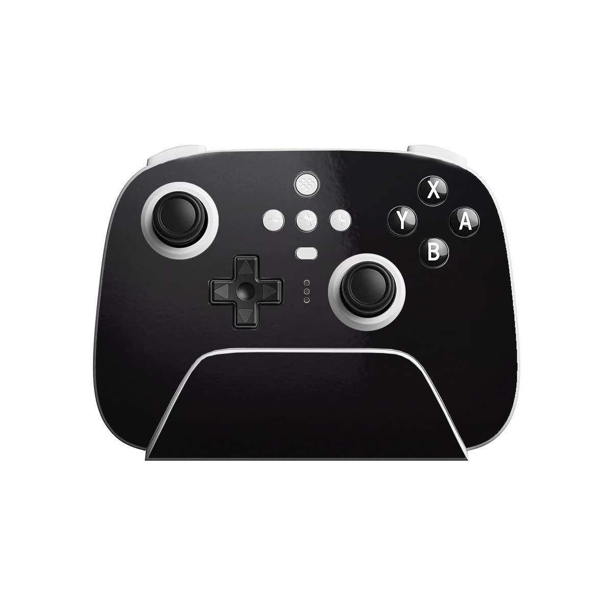 SopiGuard Sticker Skin for 8Bitdo Ultimate Wireless Controller Front and Buttons (Gloss Black)
