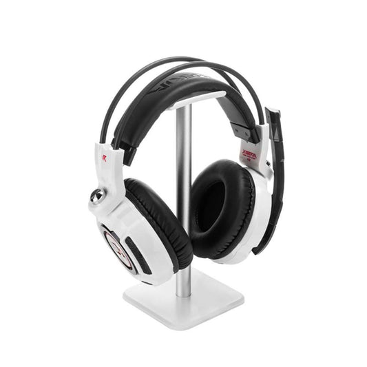 Headphone Stand Hanger Universal Aluminum Metal Headphone Holder for AirPods Max Hypeformula Cloud II Xbox One Turtle Beach Sennheiser Sony Bose Beats PC Gaming Headset Display&Wireless Headphone(White)