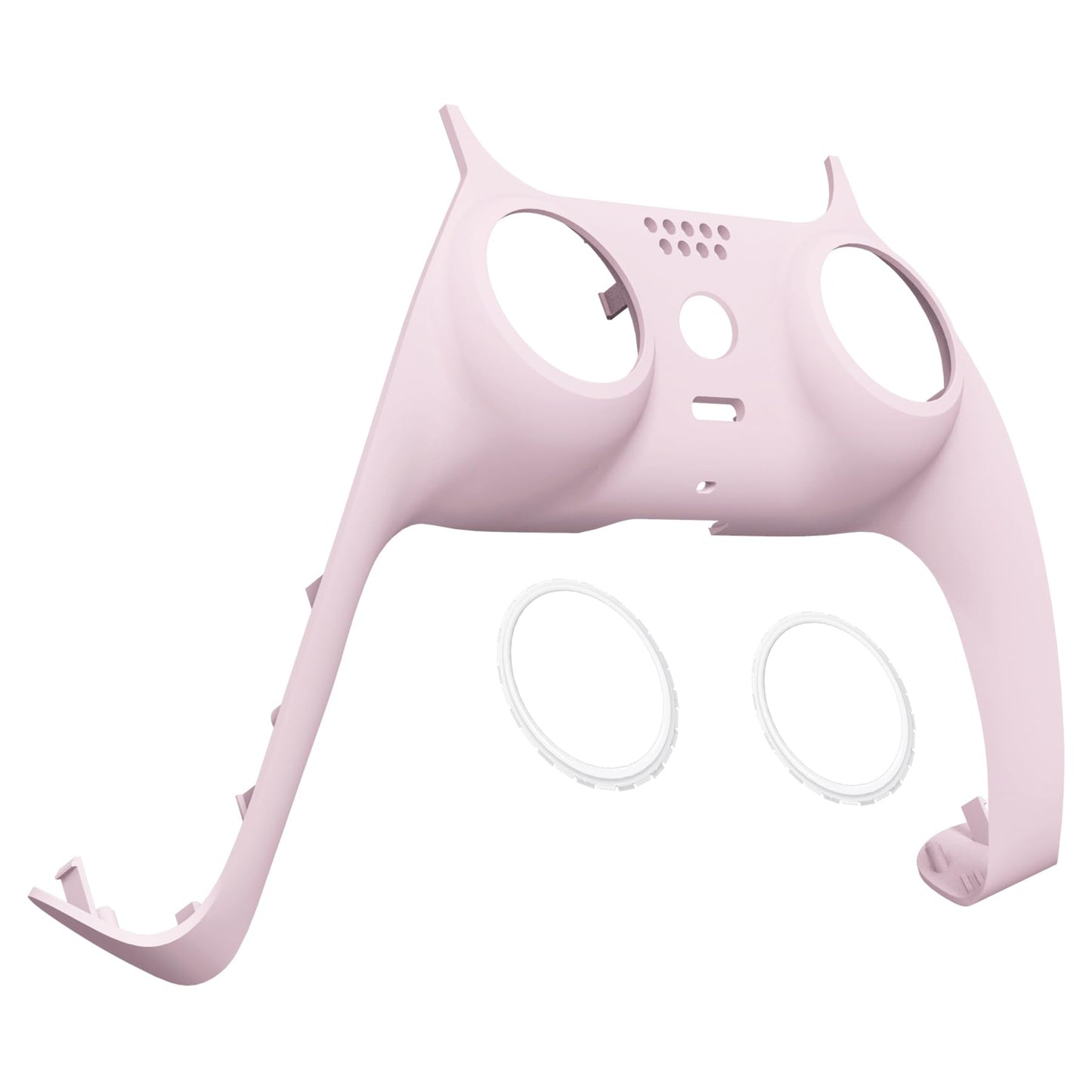 eXtremeRate Cherry Blossoms Pink Decorative Trim Shell Compatible with p s 5 Controller  DIY Replacement Clip Shell  Custom Plates Cover Compatible with p s 5 Controller with Accent Rings