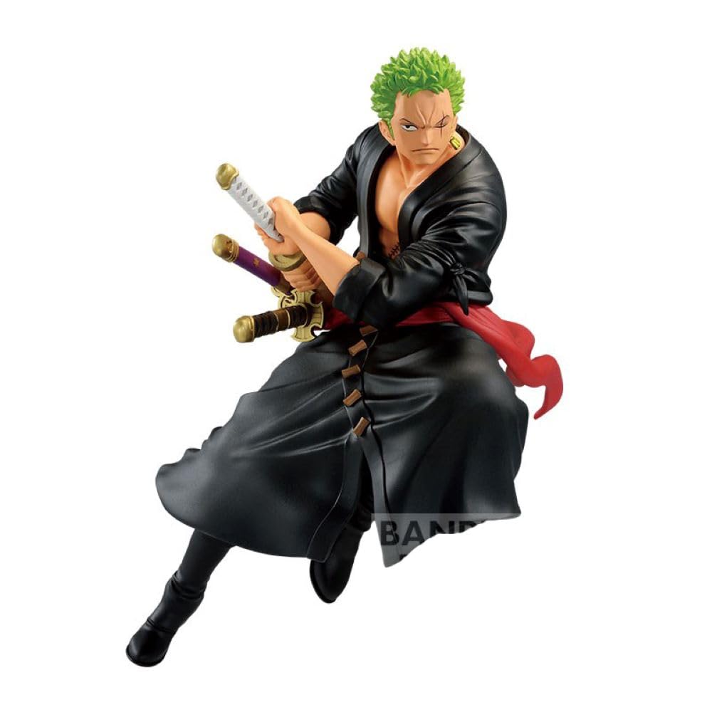 Banpresto One Piece Roronoa Zoro Figure - 6.7 Battle Record Collection, Model BAN19490