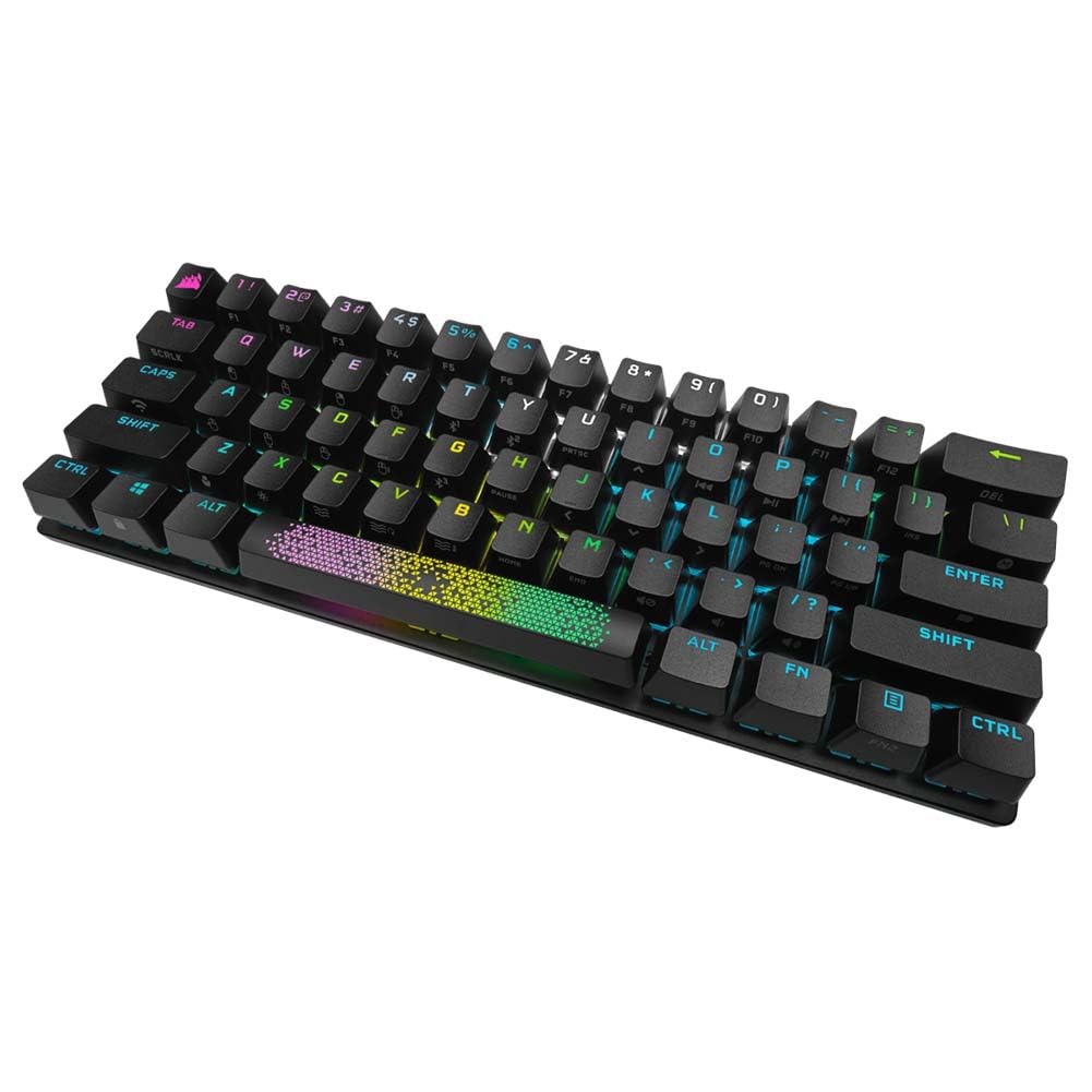 Corsair K70 PRO MINI Wireless RGB Mechanical Gaming Keyboard - 60% Size, Black, Cherry MX Speed, Aluminum Frame, Model CH-9189014-NA