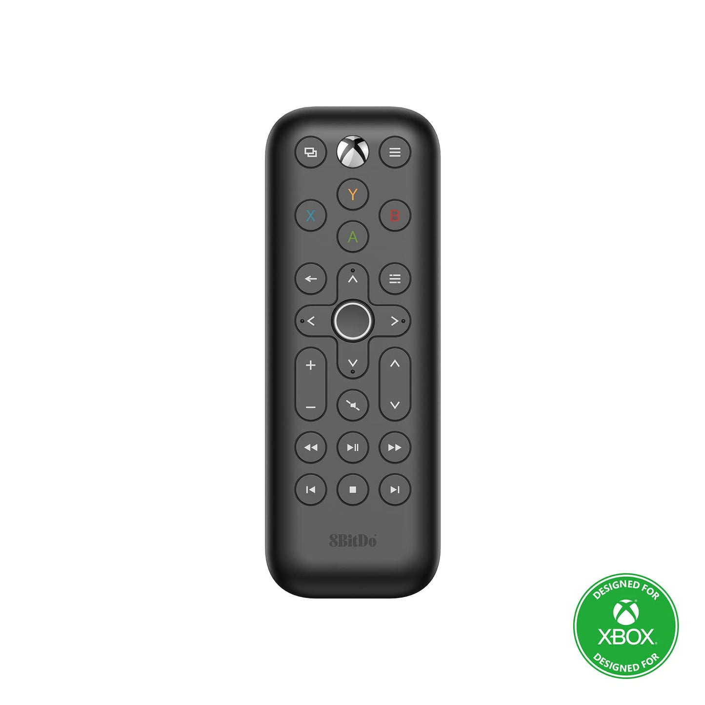 8Bitdo Media Remote for Xbox One/Series X/S - Infrared, Short Edition, Black, Model 6922621503460