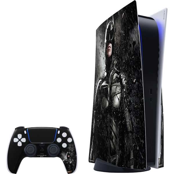 Skinit Decal Gaming Skin Compatible with PS5 Bundle - Officially Licensed The Dark Knight Rises Batman Poster Design