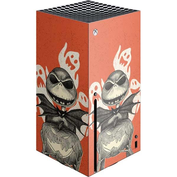 Skinit Decal Gaming Skin Compatible with Xbox Series X Console - Officially Licensed Disney The Nightmare Before Christmas The Pumpkin King Design