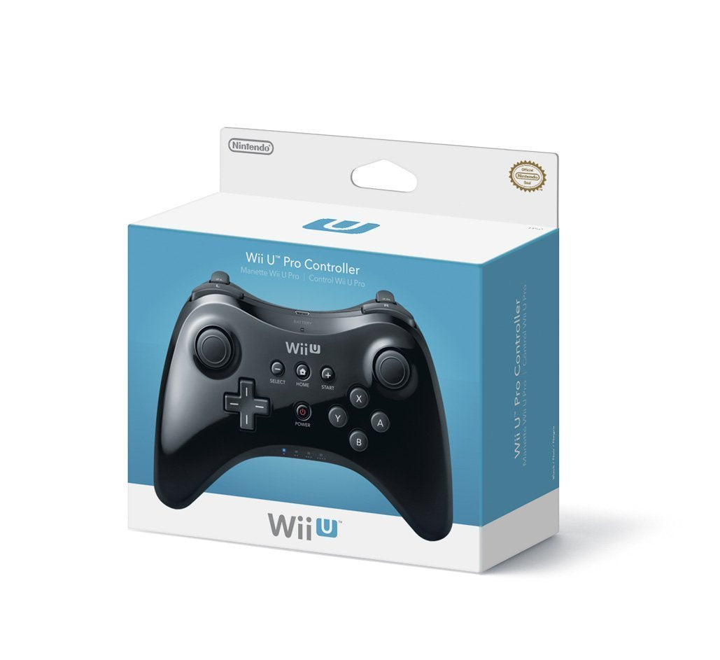 Nintendo Wii U Pro Controller - Black (refurbished)
