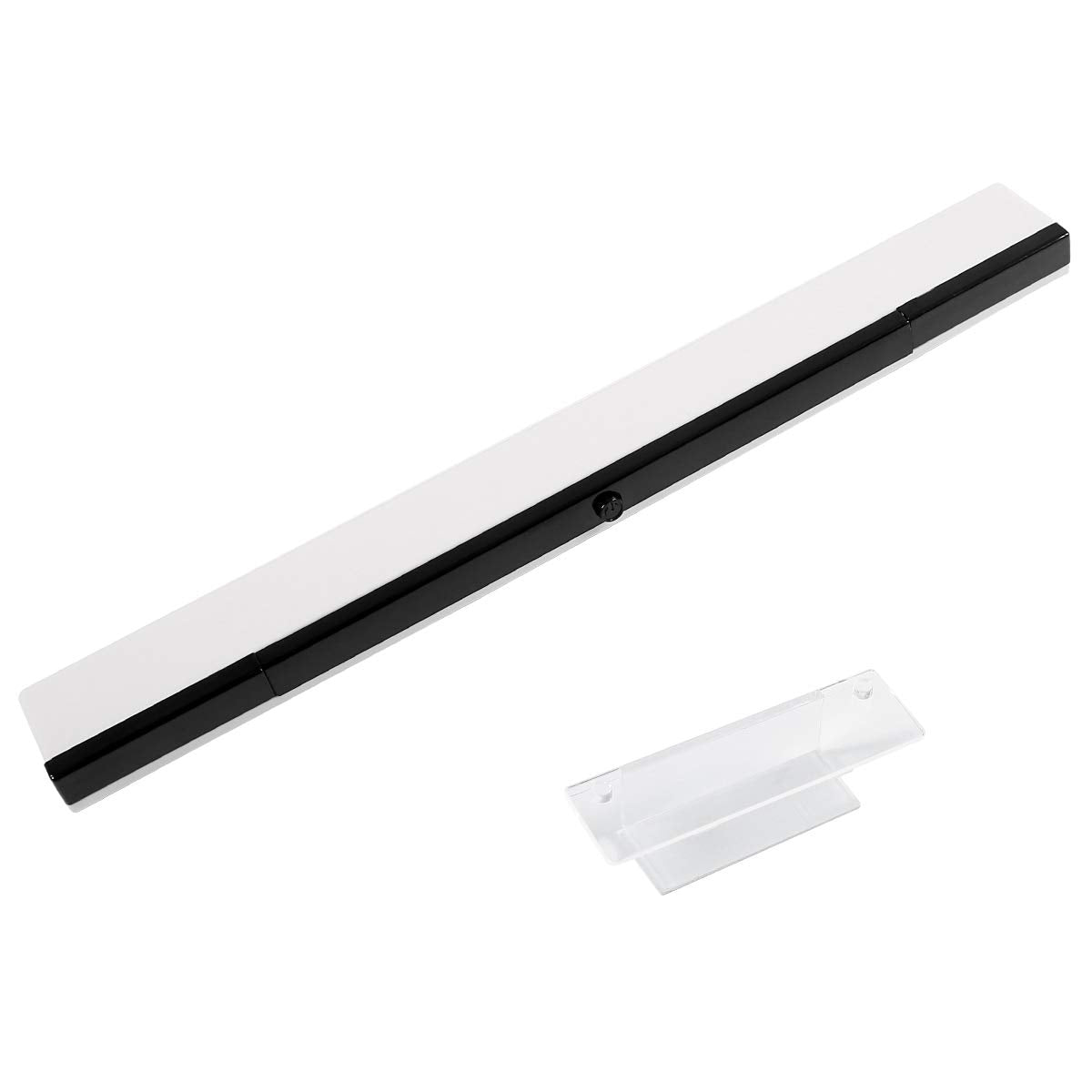 Aokin Sensor Bar for Wii  Replacement Wireless Infrared Ray Sensor Bar for Nintendo Wii and Wii U Console  Includes Clear Stand  White