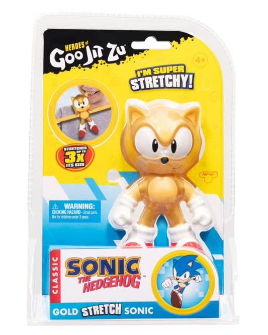 Heroes of Goo Jit Zu Super Sonic S2 Stretchy Goo Figure, Yellow, Model HOGJZS23, Durable ABS Material