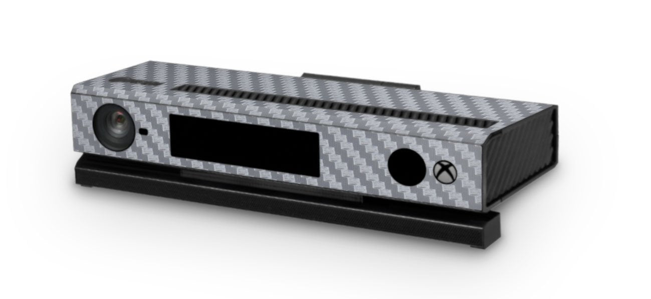 giZmoZ n gadgetZ Carbon Silver Console Skin Decal + 2 Controller Skins for Xbox One & Kinect - GNG-XB-CARB-SILVER-SKINS