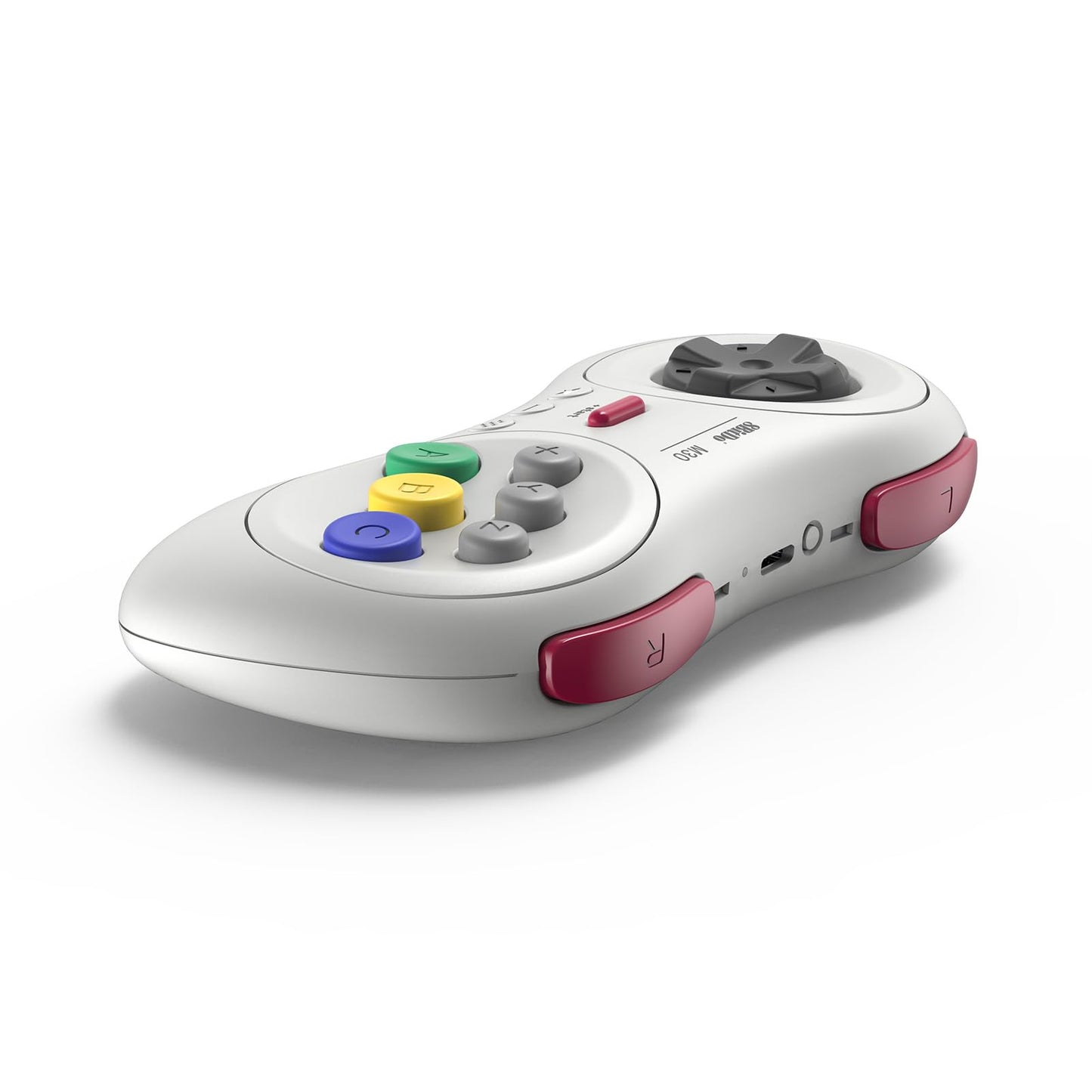 8Bitdo M30 Wireless Bluetooth Controller for Switch, PC, Mac, Android - Retro Gamepad in White
