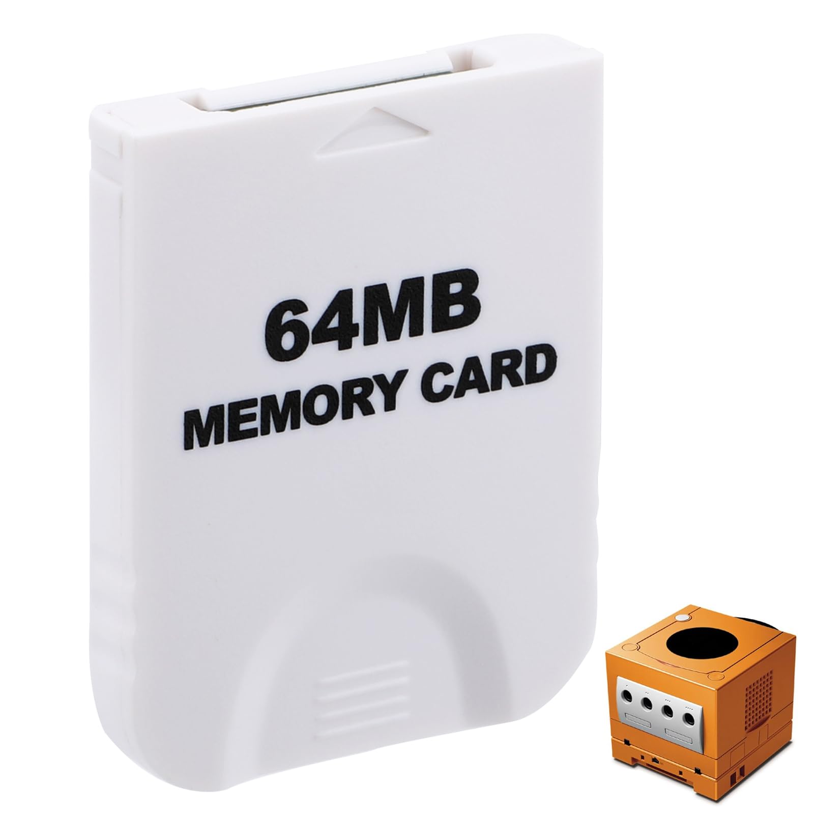 64MB(1019 Blocks) Game Memory Card Game at Cube Memory Card Game-at-Cube Memory Cards Compatible forNintendo/Wii Original Console Accessory Kits(White)
