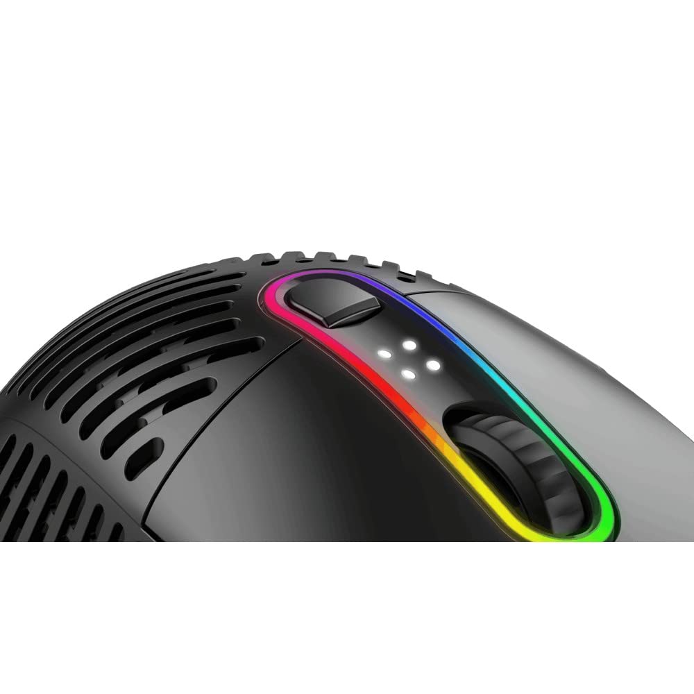 Mountain Makalu 67 RGB Gaming Mouse - PixArt PAW3370 Sensor, Lightweight Design, 100% PTFE Feet, Black