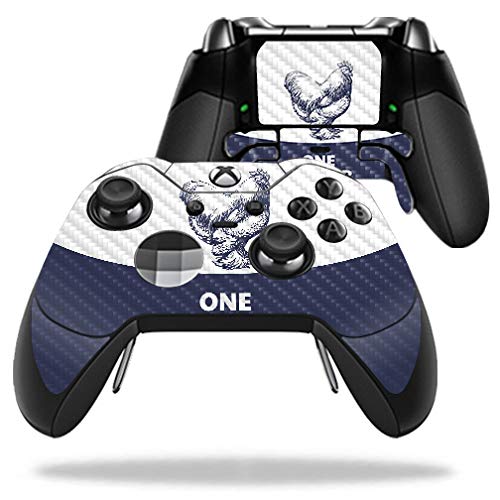 MightySkins Carbon Fiber Skin for Microsoft Xbox One Elite Controller - One Mother Clucker | Protective  Durable Textured Carbon Fiber Finish | Easy to Apply | Made in The USA