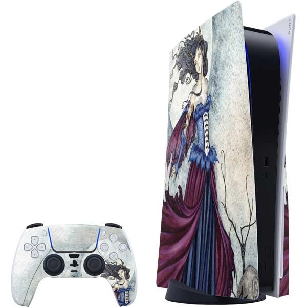 Skinit Decal Gaming Skin Compatible with PS5 Bundle - Officially Licensed The Moon is Calling Fairy and Dragon by Amy Brown Design