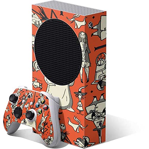 Skinit Decal Gaming Skin Compatible with Xbox Series S Bundle - Officially Licensed Disney The Nightmare Before Christmas Character Pattern Print Design