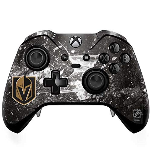 Skinit Decal Gaming Skin Compatible with Xbox One Elite Controller - Officially Licensed NHL Vegas Golden Knights Frozen Design