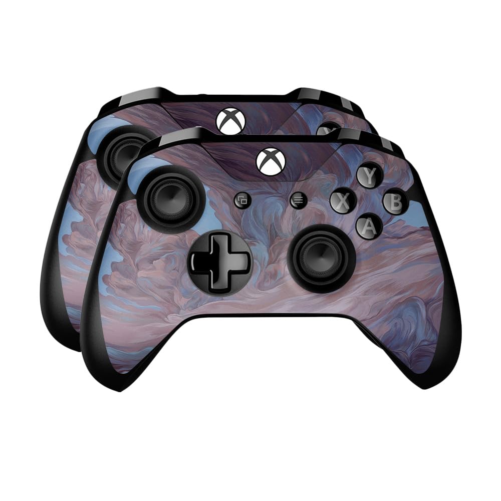 Skin Compatible with Microsoft Xbox One Controller (2 Pack) - Monsoon - Premium 3M Vinyl Protective Wrap Decal Cover - Easy to Apply | Crafted in The USA by MightySkins