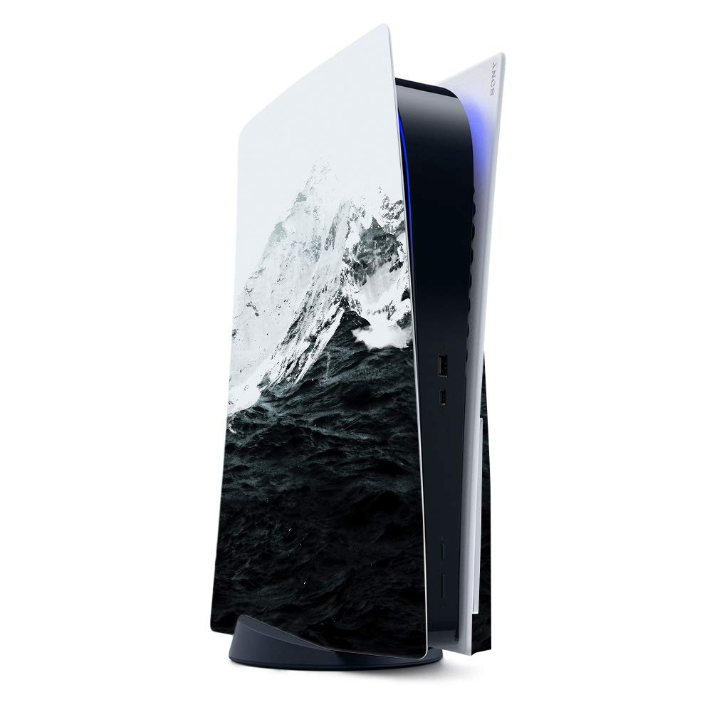 MightySkins Gaming Skin for PS5 / Playstation 5 - Mountain Waves | Protective Viny wrap | Easy to Apply and Change Style | Made in The USA