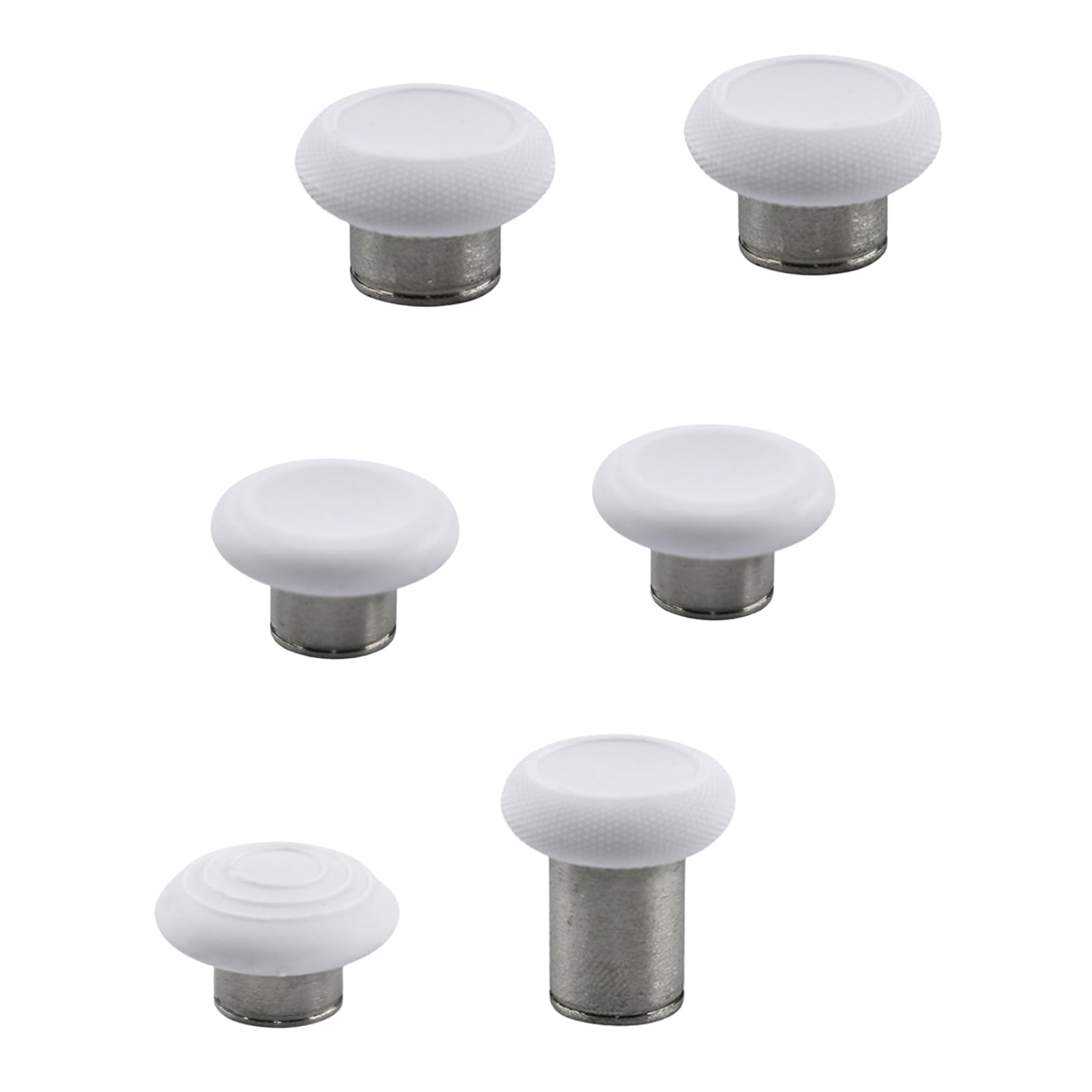 6Pcs Elite 2 Controller Thumbsticks Replacement for Xbox Elite Series 2/Series 2 Core Controller  Includes 1 Tall  1 Wide Dome  2 Standard  2 Classic Thumbsticks (White)