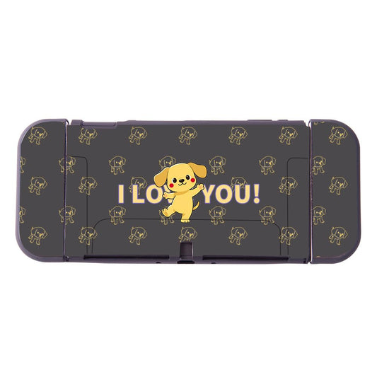 PERFECTSIGHT Protective Case Compatible with Nintendo Switch OLED | Cute Soft TPU Anti-Slip Skin Grip Cover | Kawaii Pika Hard Shell Dockable Case | Anti-Scratch Shockproof Slim Cover Case