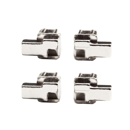 iParto Replacement Latches for Nintendo Switch/OLED Joycon - Silver Lock Buckles with Screws & Springs