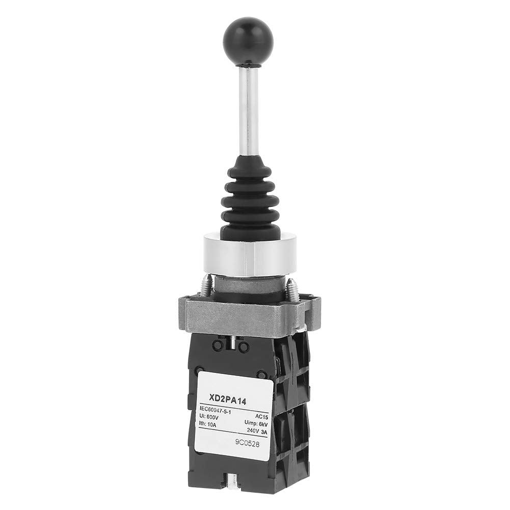 Oumefar 4 Position Locked Latching Joystick Switch 4NO Type XD2PA14 Joystick Switch Joystick Controllers Momentary Joystick Switch for Electrical Circuits
