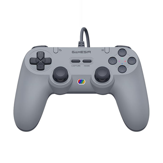GameSir Wired Game Controller for Switch, Android, iOS, PC - Retro Gray, Model: GameSir-T3 Lite, Hall Effect Sticks, Dual Rumble Motors