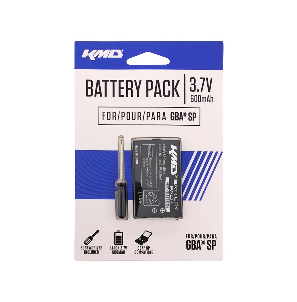KMD - Rechargeable Lithium Ion with Screwdriver Battery for GBA SP