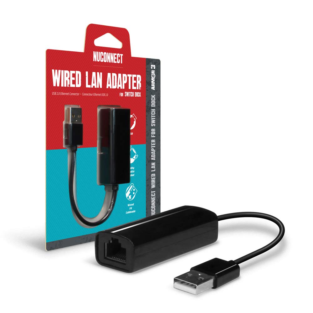 protective gear3 NuConnect Wired LAN Adapter for Nintendo Switch