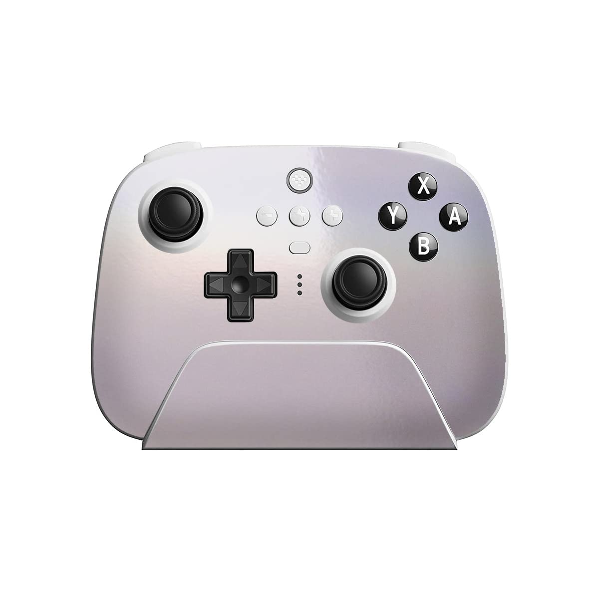 SopiGuard Sticker Skin for 8Bitdo Ultimate Wireless Controller Front and Buttons (Flip Ghost Pearl)