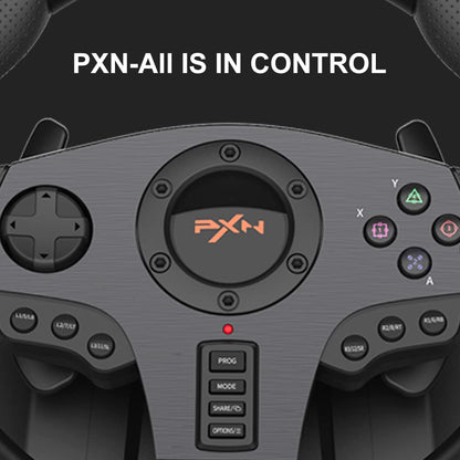 PXN V900 Xbox Steering Wheel - 270/900° Sim Racing Wheel with Pedals, Vibration Feedback, Black, Compatible with PC, PS4, Xbox Series X|S