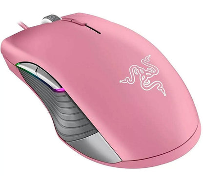 Razer Lancehead TE Gaming Mouse - 16,000 DPI, Chroma RGB, 8 Programmable Buttons - Wired - Quartz Pink - Model RZ01-02130400-R3M1