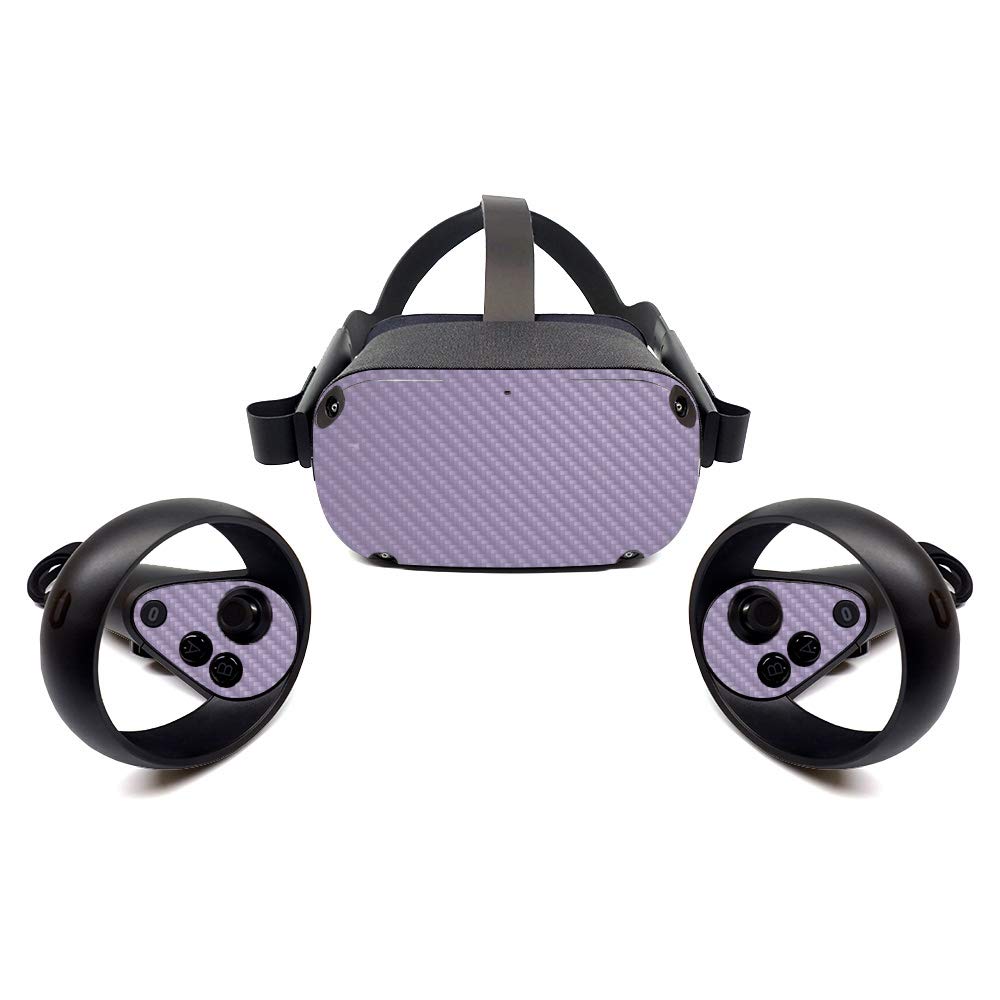 MightySkins Carbon Fiber Skin for Oculus Quest - Lavender | Protective  Durable Textured Carbon Fiber Finish | Easy to Apply  Remove  and Change Styles | Made in The USA (CF-OCQU-Solid Lavender)
