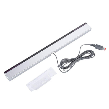 143 Wii Sensor Bar - Original IR Signal Ray Wired Receiver with Stand for Nintendo Wii/WiiU, Model 143y7pagfwgh4