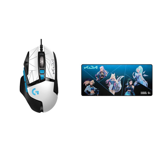 Logitech G502 Hero Gaming Mouse - Hero 25K Sensor, 11 Programmable Buttons, RGB, KDA Color, 5.2x3x1.6, Model 910-