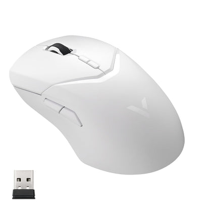 Rapoo VT9Pro Wireless Gaming Mouse - 26000 DPI, 1ms Response, 10 Programmable Buttons, Lightweight, White