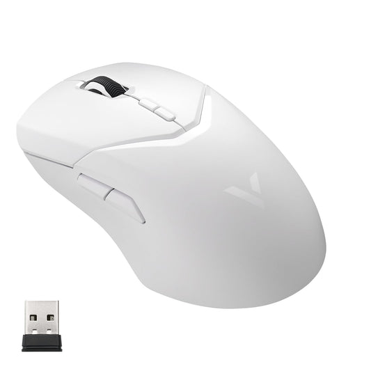 Rapoo VT9Pro Wireless Gaming Mouse - 26000 DPI, 1ms Response, 10 Programmable Buttons, Lightweight, White