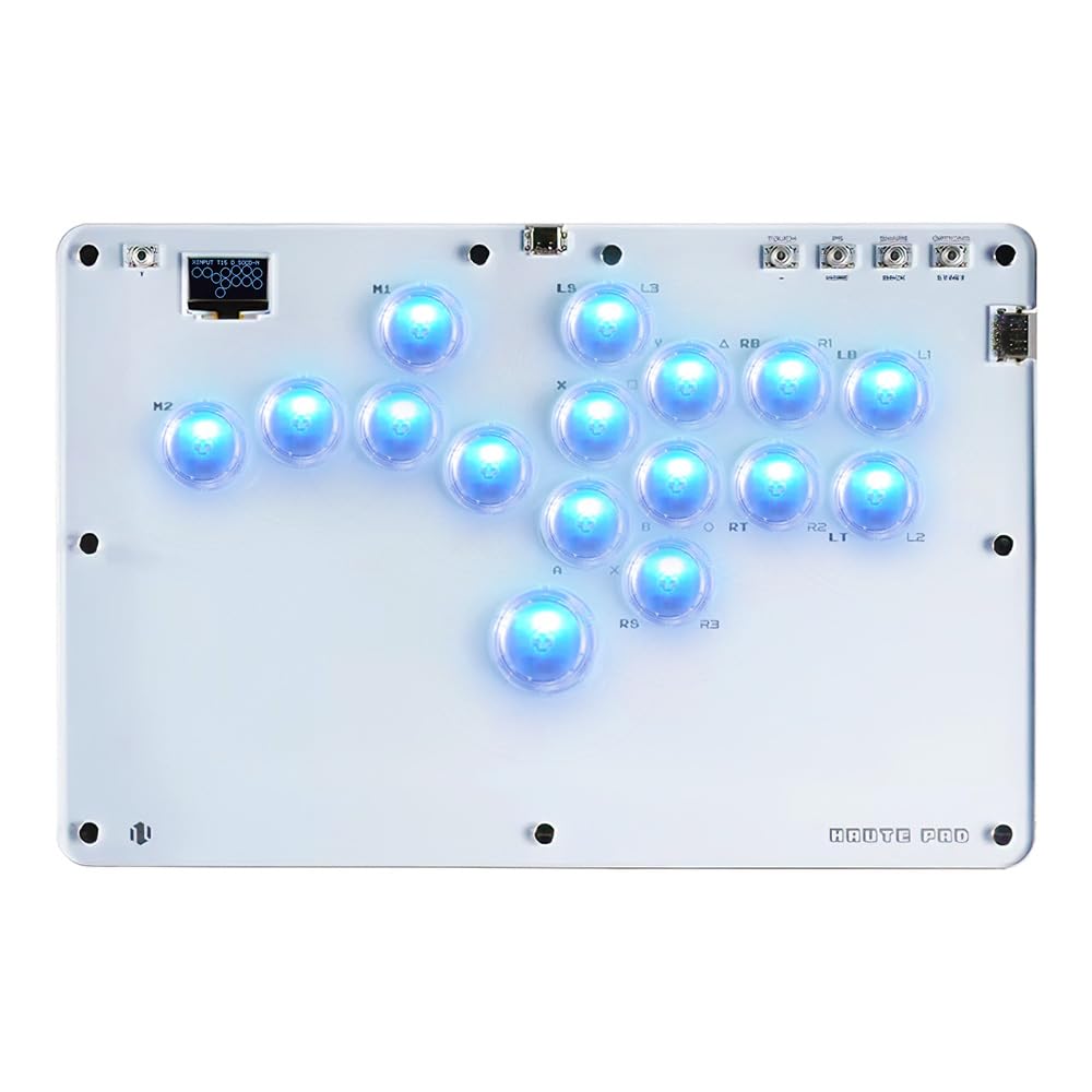 Sehawei Haute42 Arcade Stick R16 All-Button Arcade Controller 16Keys for PC/Ps3/Ps4/Switch/Steam Fight Stick for Fighting Games with Custom RGB & Turbo Functions & Hot Swap