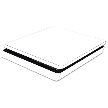 MIGHTY SKINS PS4 Slim Skin - Solid White Vinyl Decal Wrap, Durable & Protective Cover, Easy Apply/Remove, Made in USA