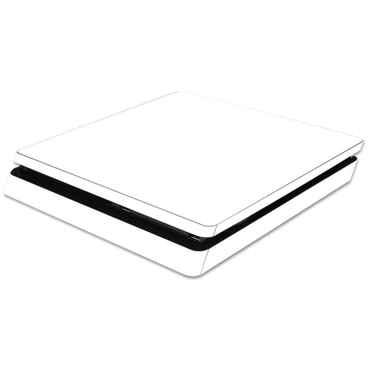 MIGHTY SKINS PS4 Slim Skin - Solid White Vinyl Decal Wrap, Durable & Protective Cover, Easy Apply/Remove, Made in USA