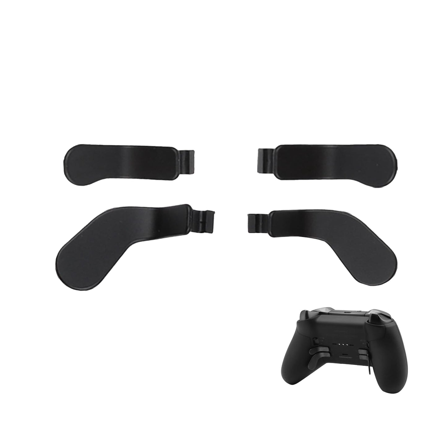 4Pcs Elite 2 Controller Metal Paddles for Xbox One Elite 2  Xbox One Elite Series 2 Controller  Stainless Steel Paddles Replacement Accessories for Xbox One Elite/ Elite Series 2/Elite 2 Core Controller (Black) [video game] [video game]